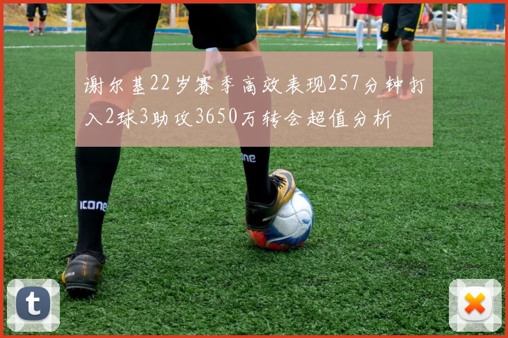谢尔基22岁赛季高效表现257分钟打入2球3助攻3650万转会超值分析